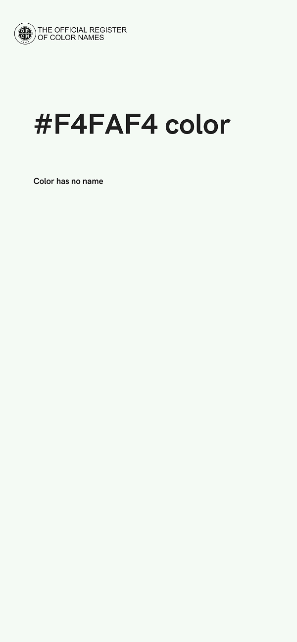 #F4FAF4 color image