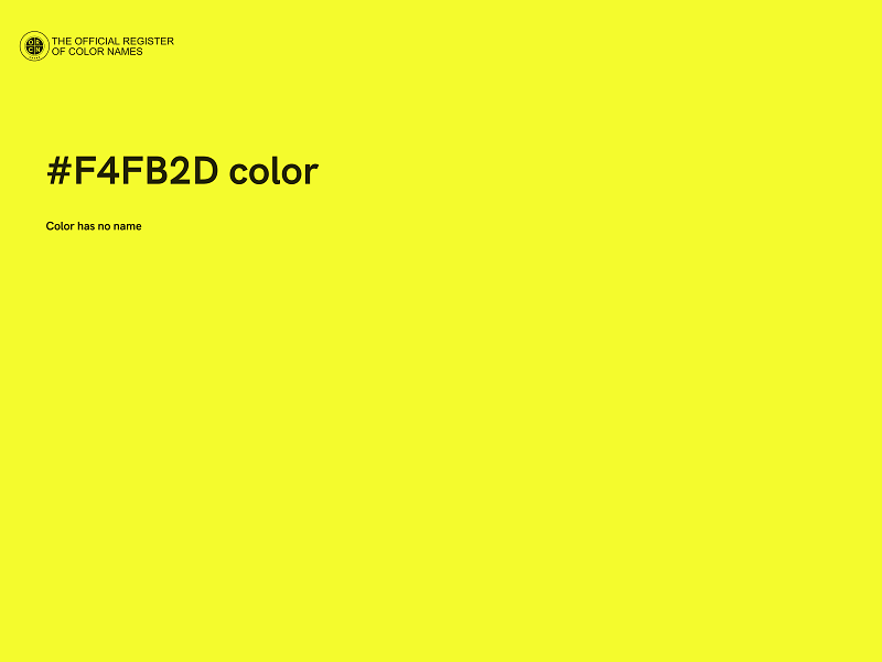 #F4FB2D color image