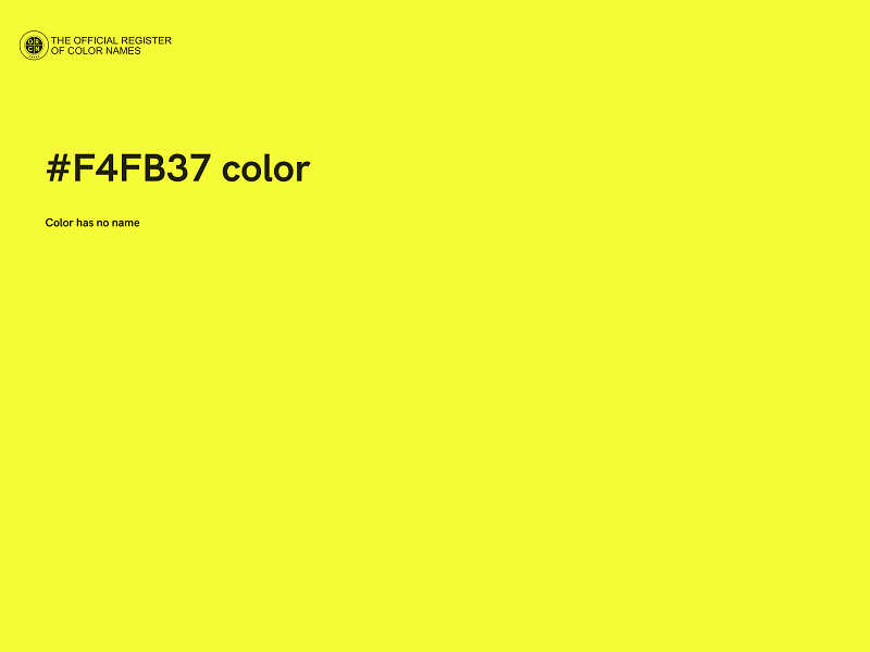 #F4FB37 color image