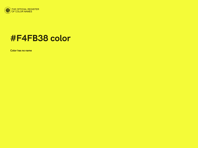 #F4FB38 color image