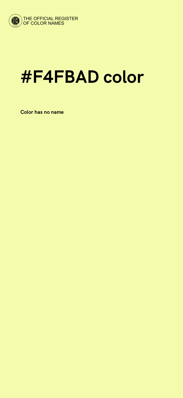 #F4FBAD color image
