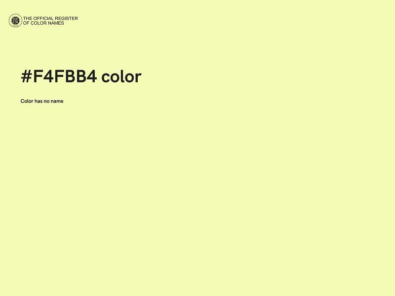 #F4FBB4 color image