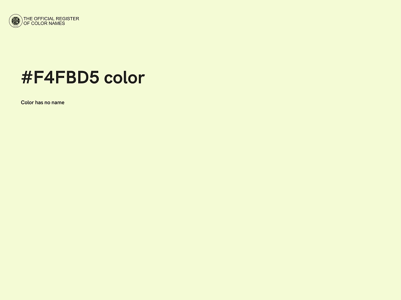 #F4FBD5 color image