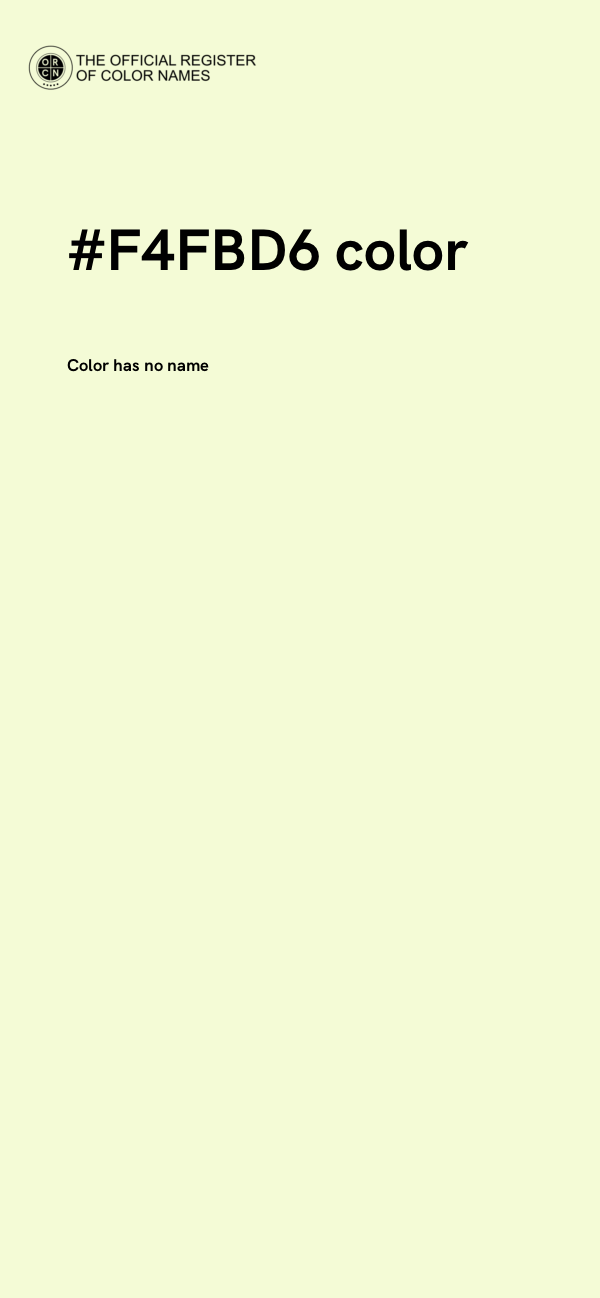 #F4FBD6 color image
