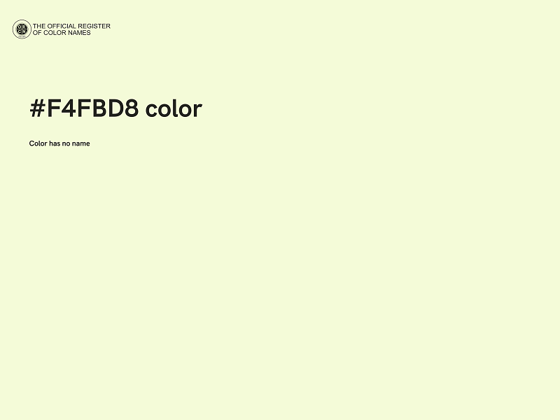 #F4FBD8 color image