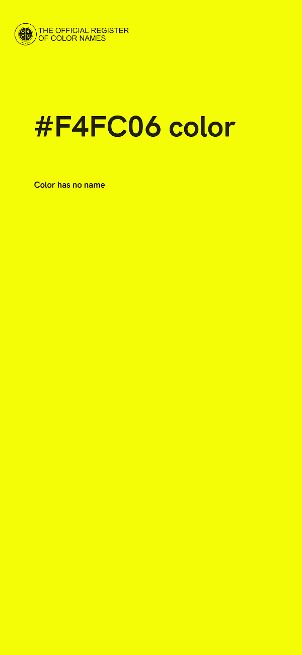 #F4FC06 color image