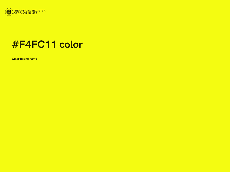 #F4FC11 color image