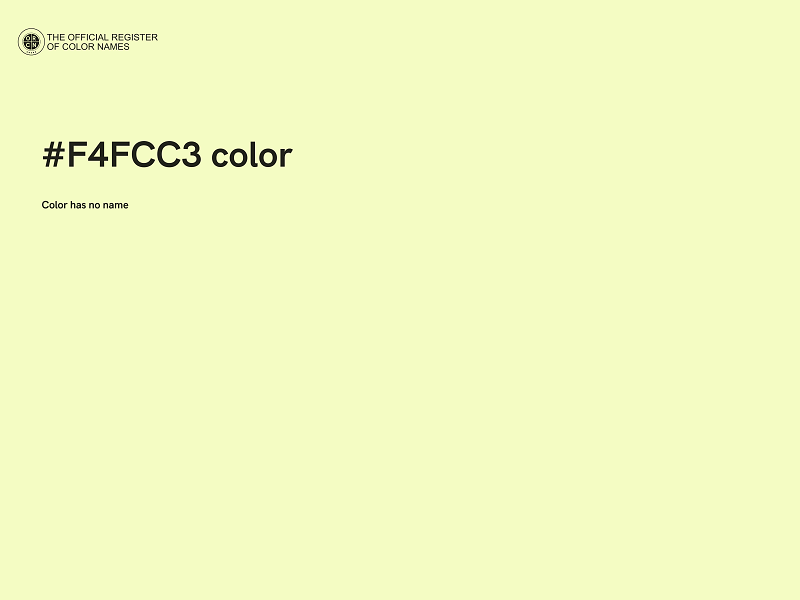 #F4FCC3 color image