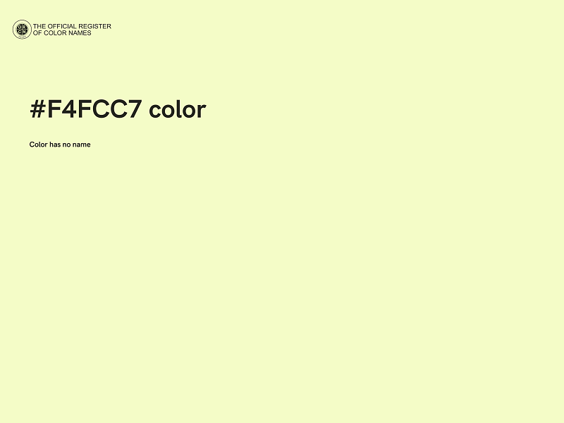 #F4FCC7 color image