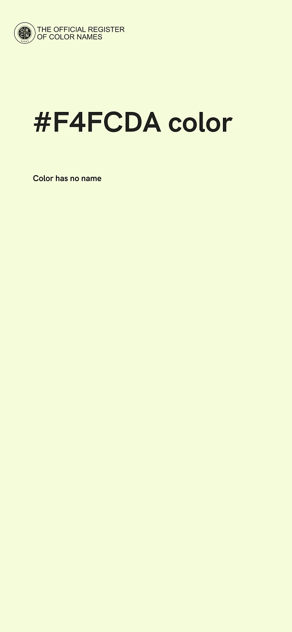 #F4FCDA color image