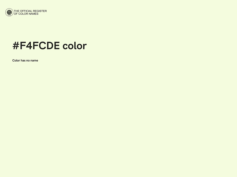 #F4FCDE color image