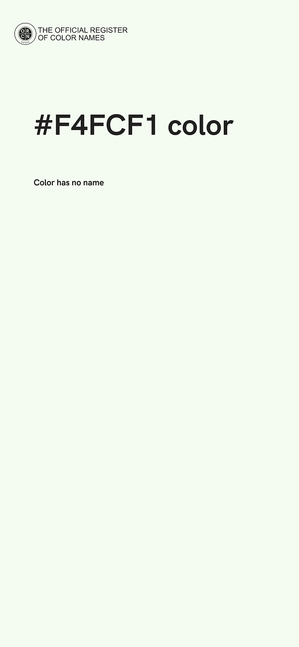 #F4FCF1 color image
