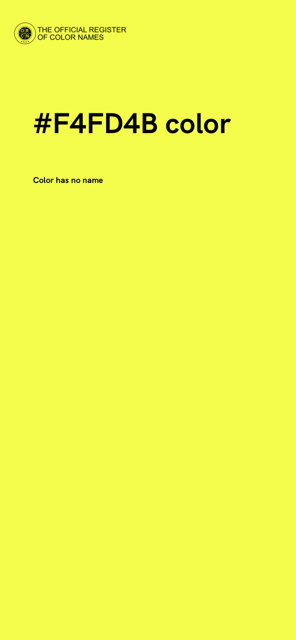 #F4FD4B color image