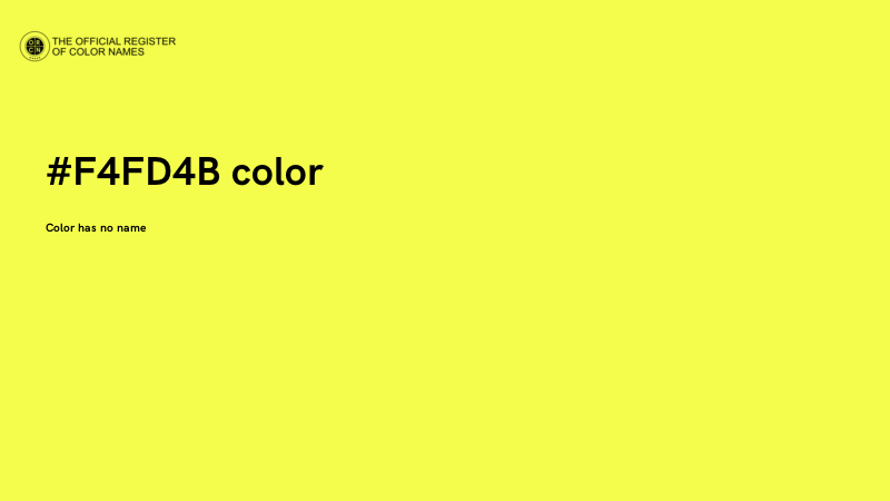#F4FD4B color image