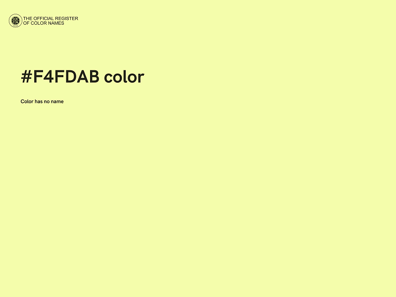 #F4FDAB color image