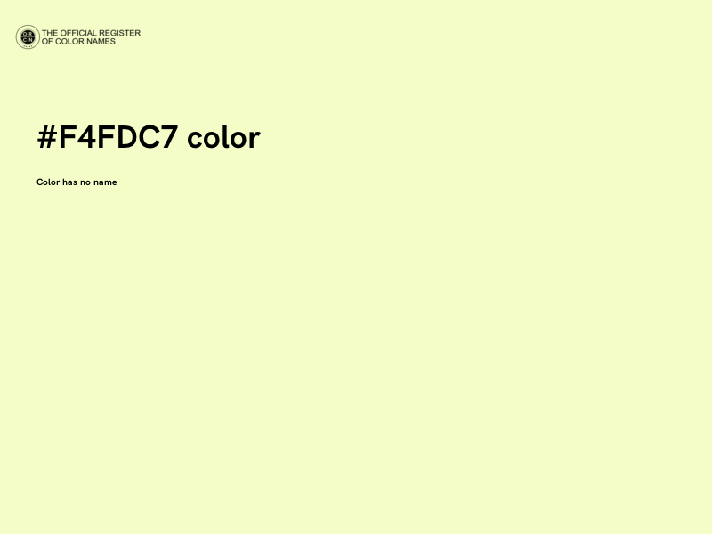 #F4FDC7 color image