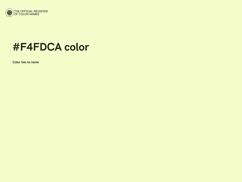 #F4FDCA color image
