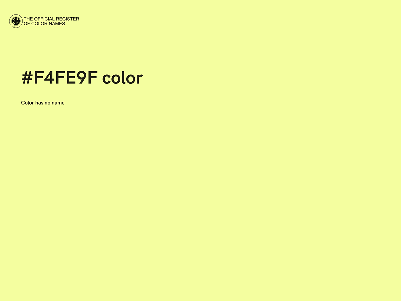 #F4FE9F color image