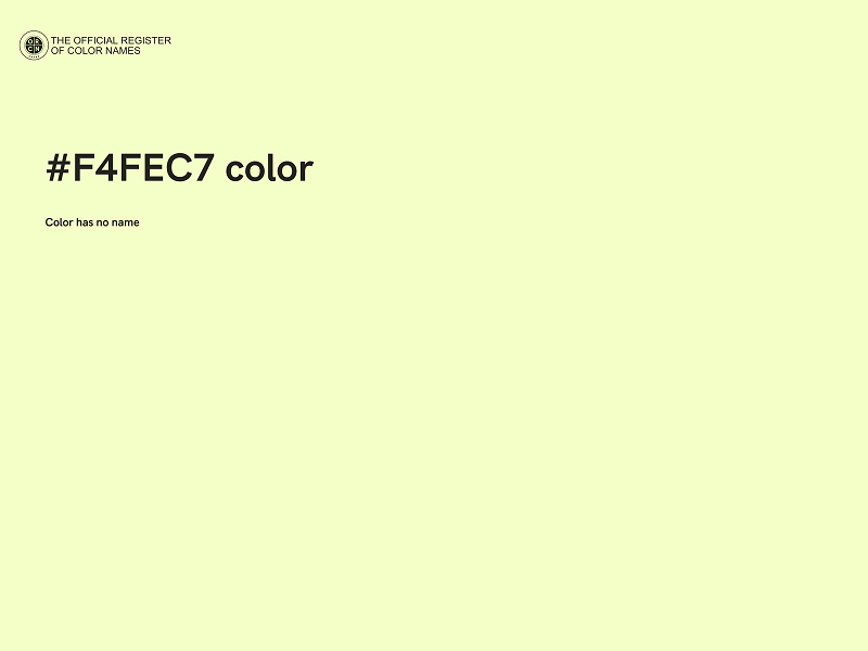 #F4FEC7 color image