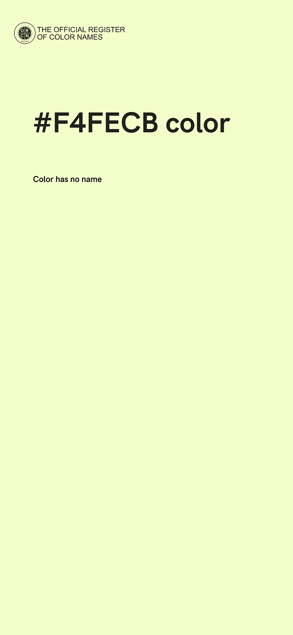 #F4FECB color image