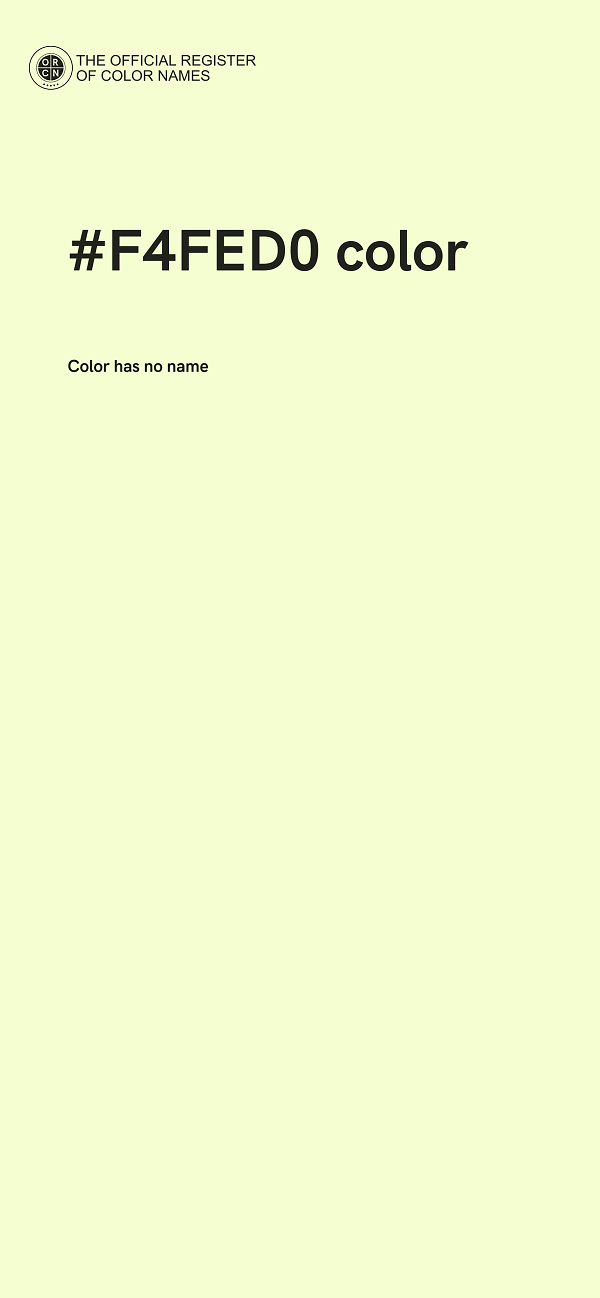 #F4FED0 color image