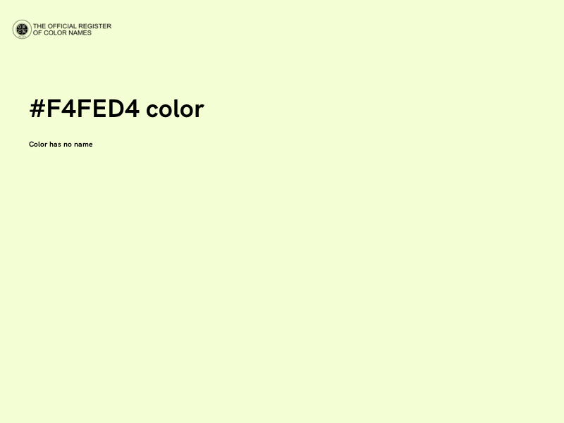 #F4FED4 color image