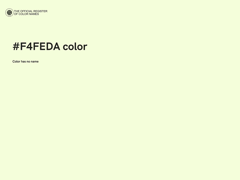 #F4FEDA color image
