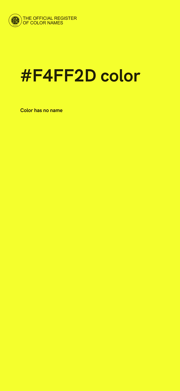 #F4FF2D color image