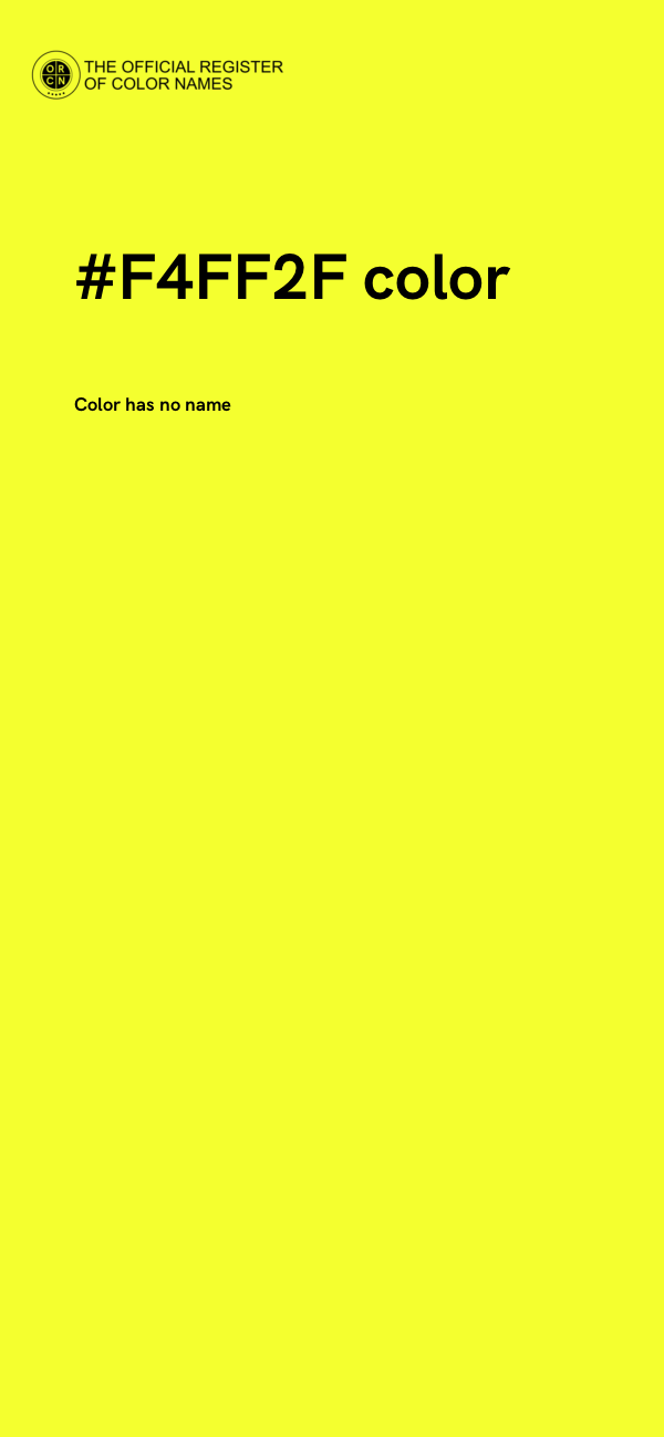 #F4FF2F color image