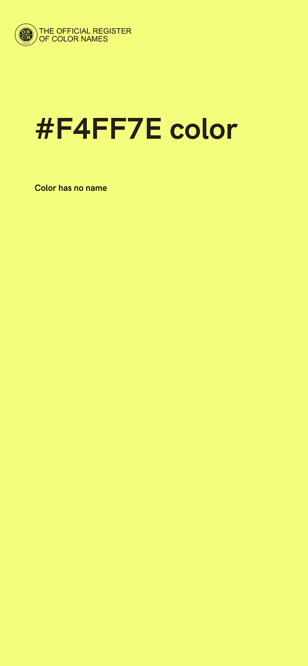 #F4FF7E color image