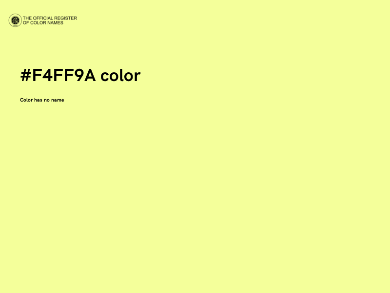 #F4FF9A color image