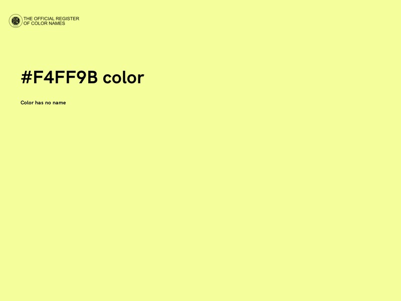 #F4FF9B color image