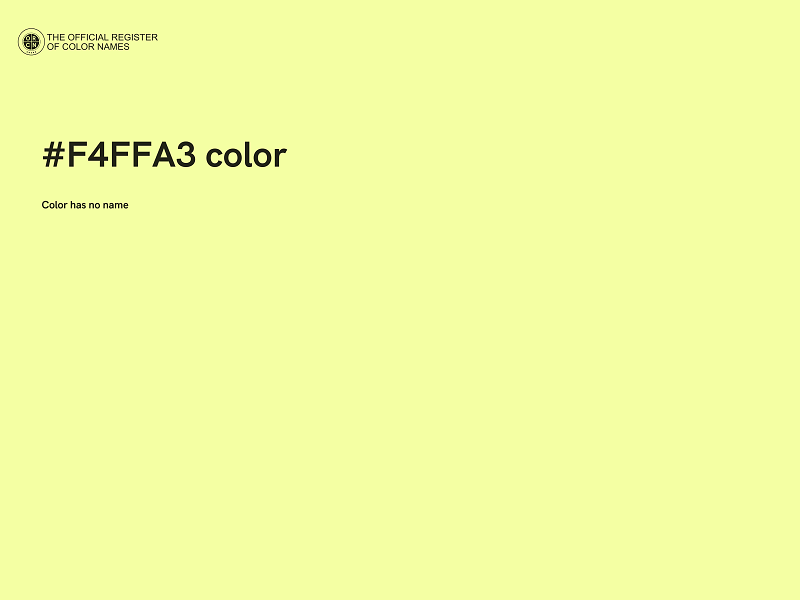 #F4FFA3 color image