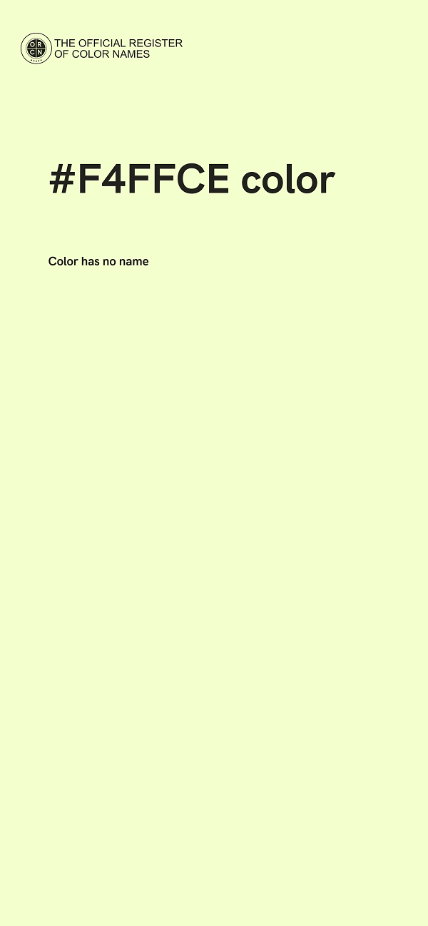 #F4FFCE color image