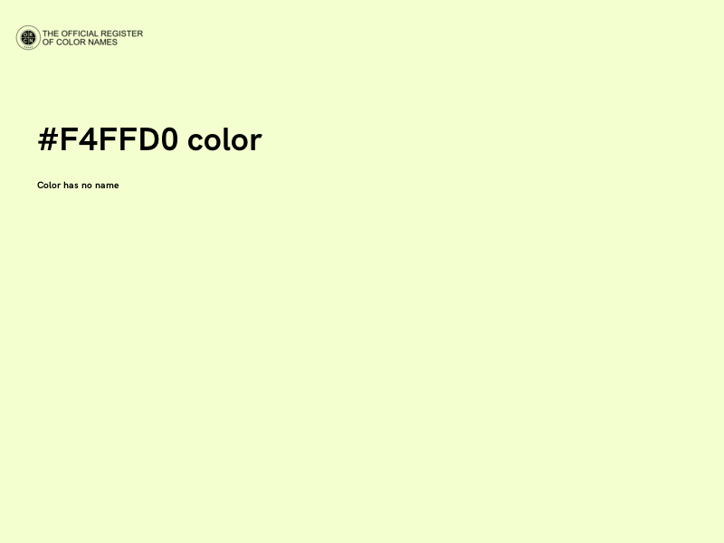 #F4FFD0 color image