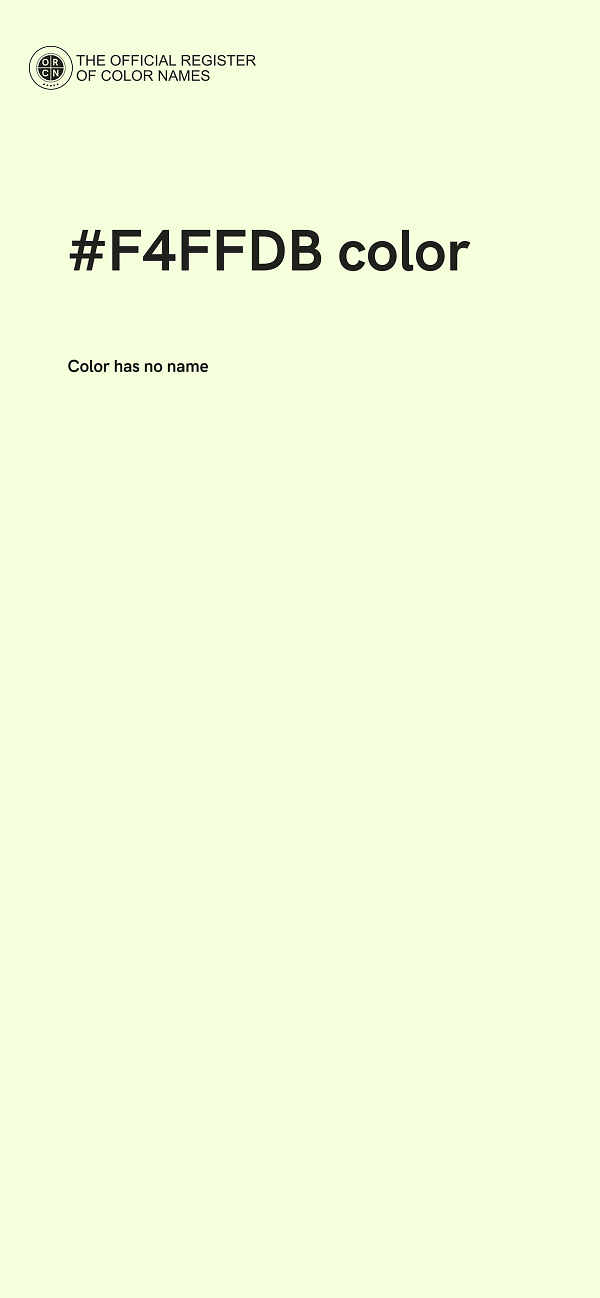 #F4FFDB color image
