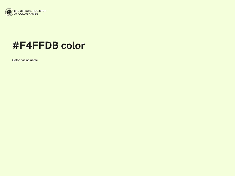 #F4FFDB color image