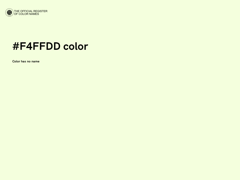 #F4FFDD color image