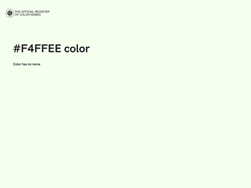 #F4FFEE color image