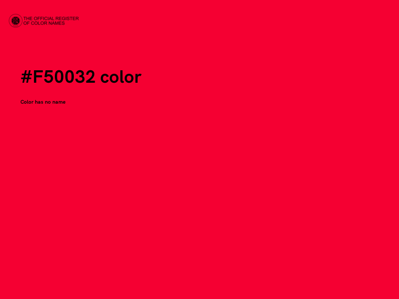 #F50032 color image