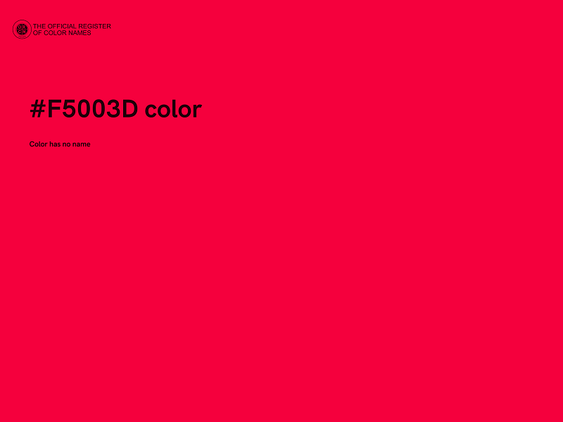 #F5003D color image