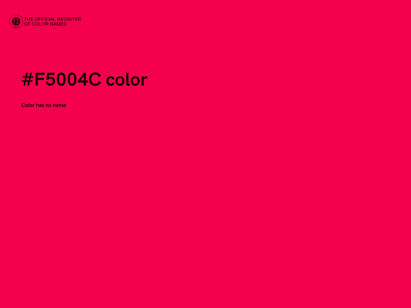 #F5004C color image