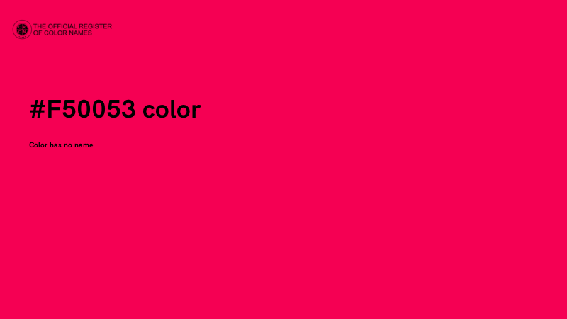 #F50053 color image