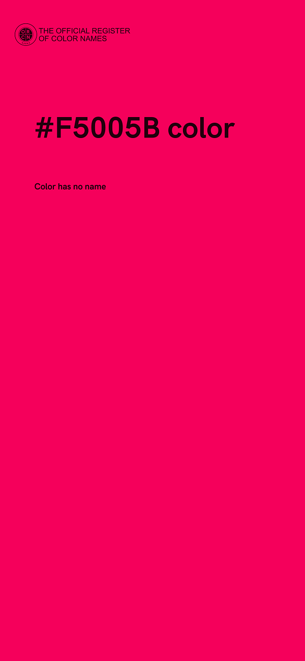 #F5005B color image
