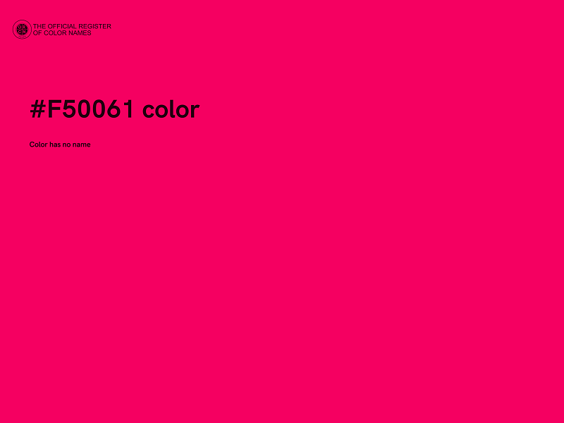 #F50061 color image