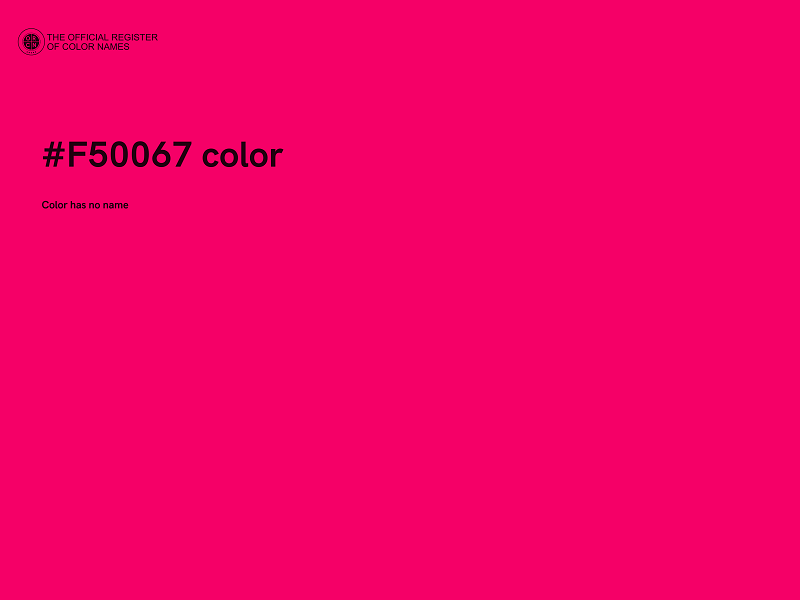 #F50067 color image