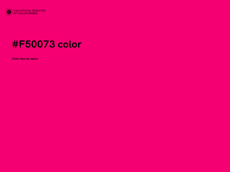 #F50073 color image