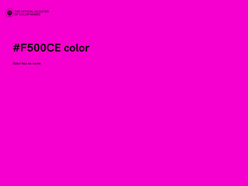 #F500CE color image