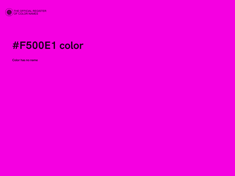 #F500E1 color image