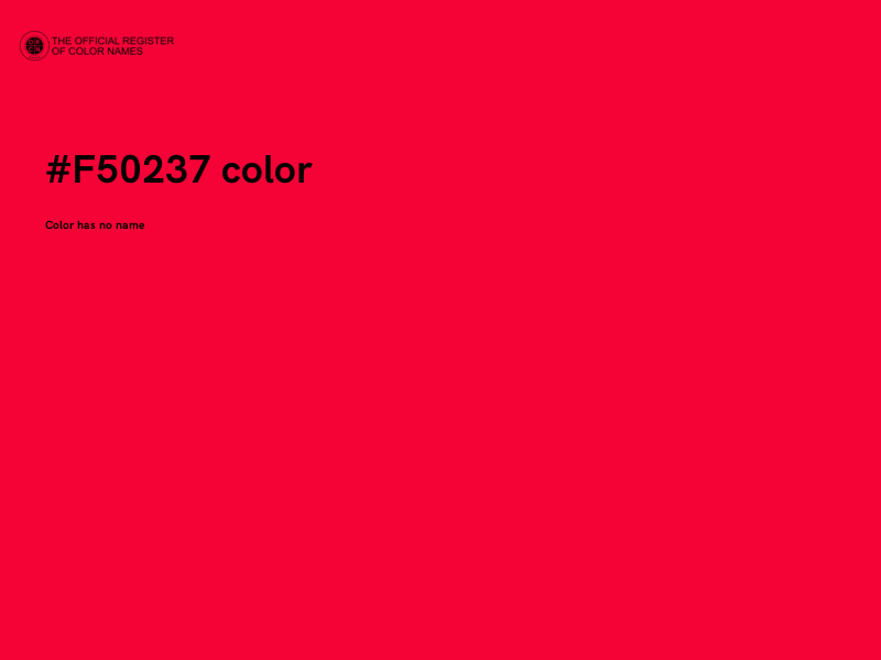 #F50237 color image